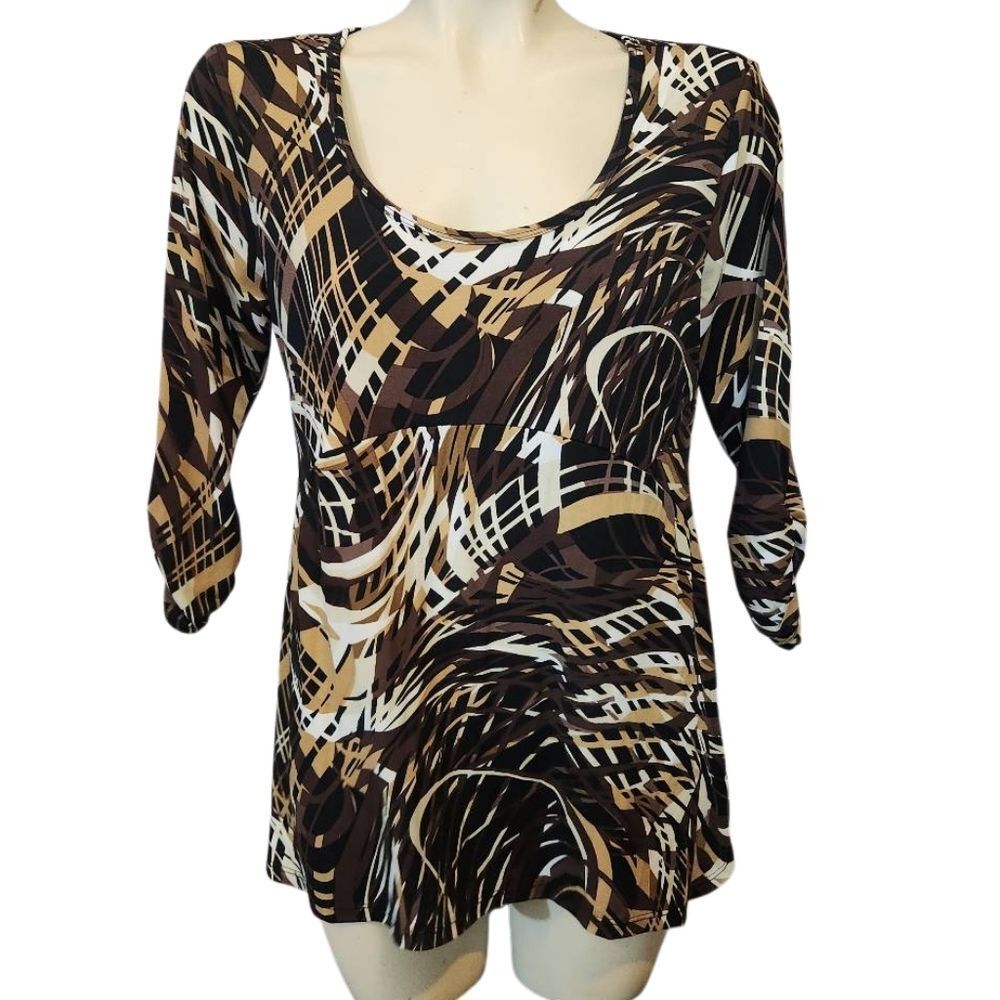 Women's Cato Abstract Print Blouse‎ Size Small